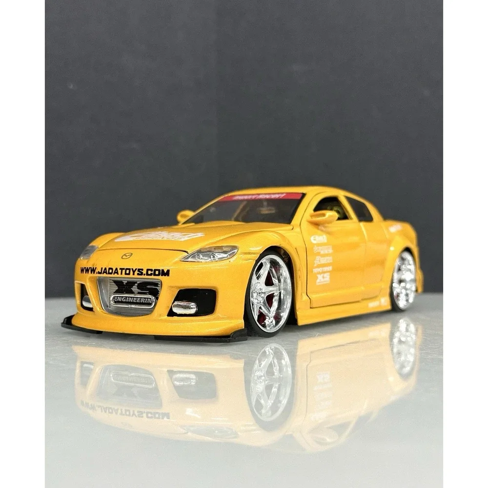 Jada 1/24 Mazda RX8 Import Racer Yellow Great Shape See Detailed Pics #50380-9
